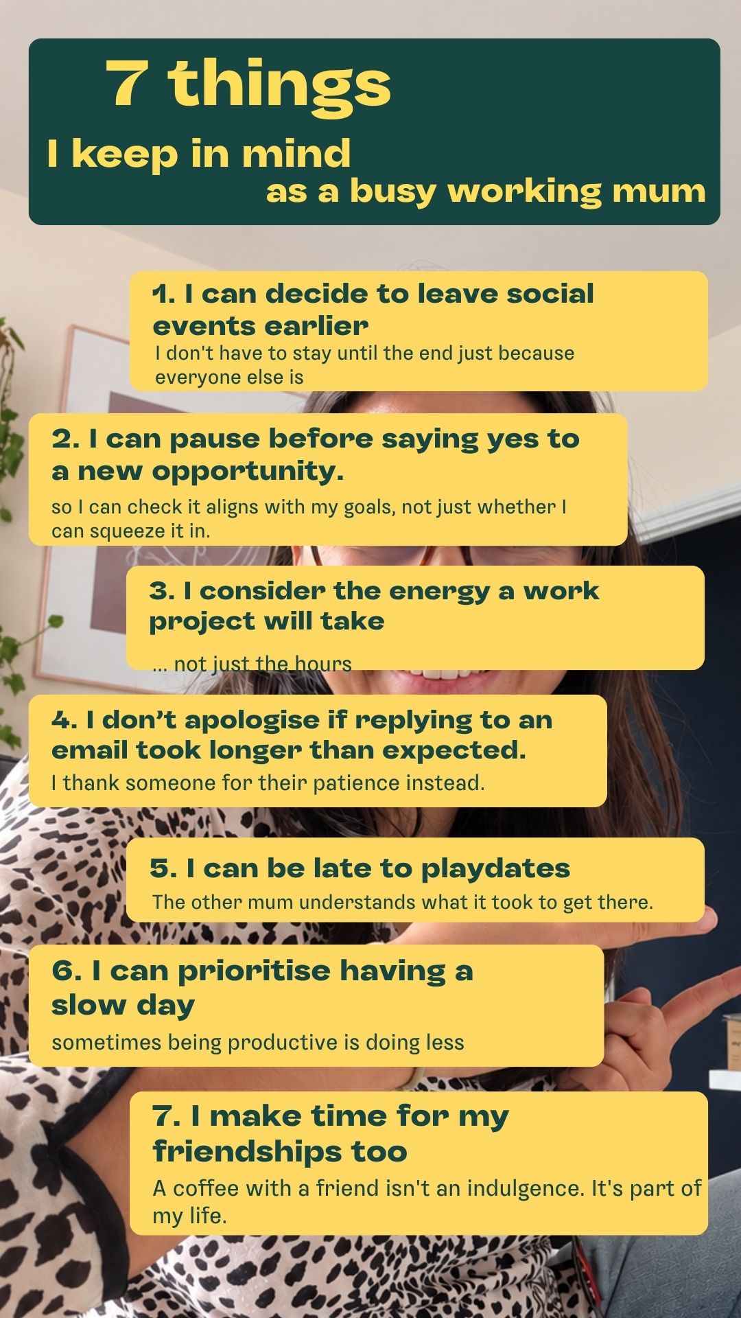 7 things I keep in mind as a busy working mum